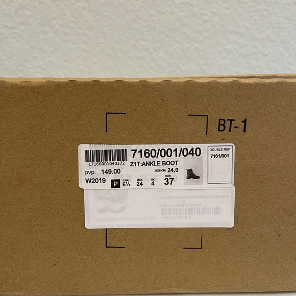 Zara Leather Combat Boots | size 6.5 | 37 - Picture 6 of 7